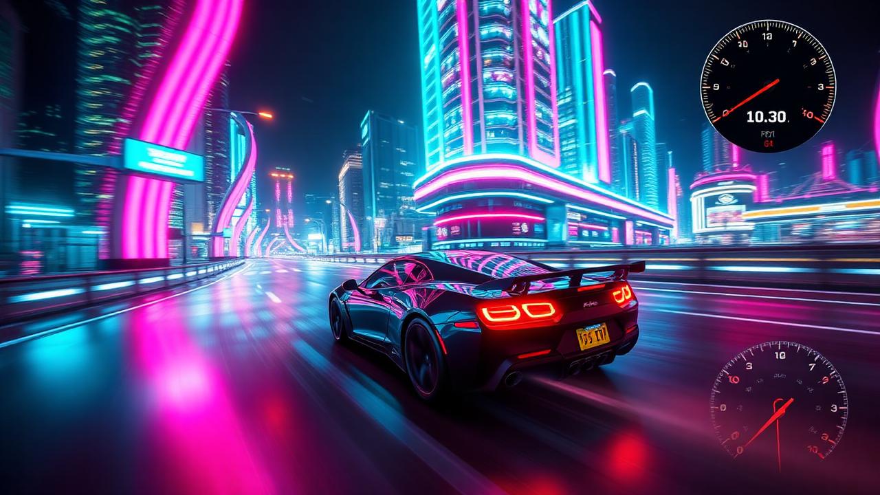 Neon Racer gameplay preview thumbnail